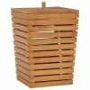 VIDAXL Panier A Linge 30x30x45 Cm Bois De Teck Massif