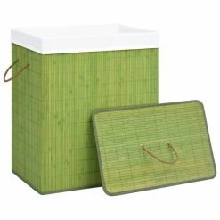 VIDAXL Panier A Linge Bambou Vert 83 L 8 VIDAXL Panier A Linge Bambou Vert 83 L -Paris Prix boutique B2CD 4324