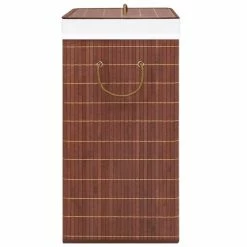 VIDAXL Panier A Linge Bambou Marron 72 L -Paris Prix boutique B2CD 4357