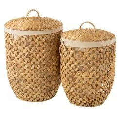 Paris Prix Lot De 2 Paniers à Linge Vitoria 60cm Naturel