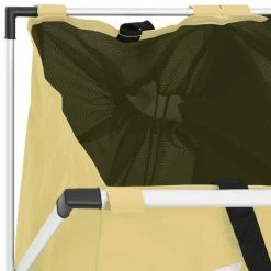 VIDAXL Trieuse A Linge A 2 Sections Creme -Paris Prix boutique B2CD 4375