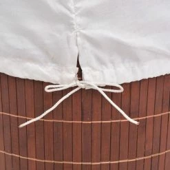 VIDAXL Panier A Linge Rond Bambou Marron -Paris Prix boutique B2CD 4399