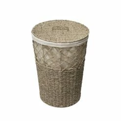 ATMOSPHERA Panier à Linge 41L Rond Seagrass