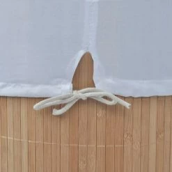 VIDAXL Panier A Linge Ovale Bambou Naturel -Paris Prix boutique B2CD 4413