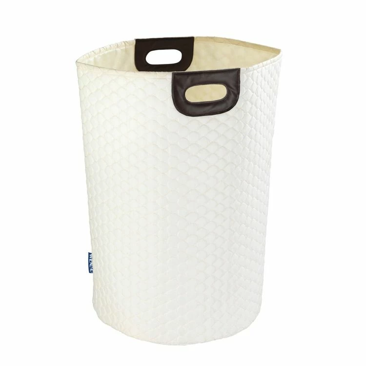 Wenko Panier à Linge Design Scandinave Wabo - Diam. 40 X H. 60 Cm - Beige 1 Wenko Panier à Linge Design Scandinave Wabo - Diam. 40 X H. 60 Cm - Beige