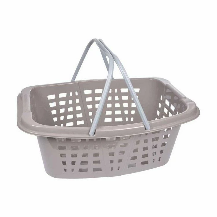 Paris Prix Panier à Linge Double Anses 26L Taupe 1 Paris Prix Panier à Linge Double Anses 26L Taupe