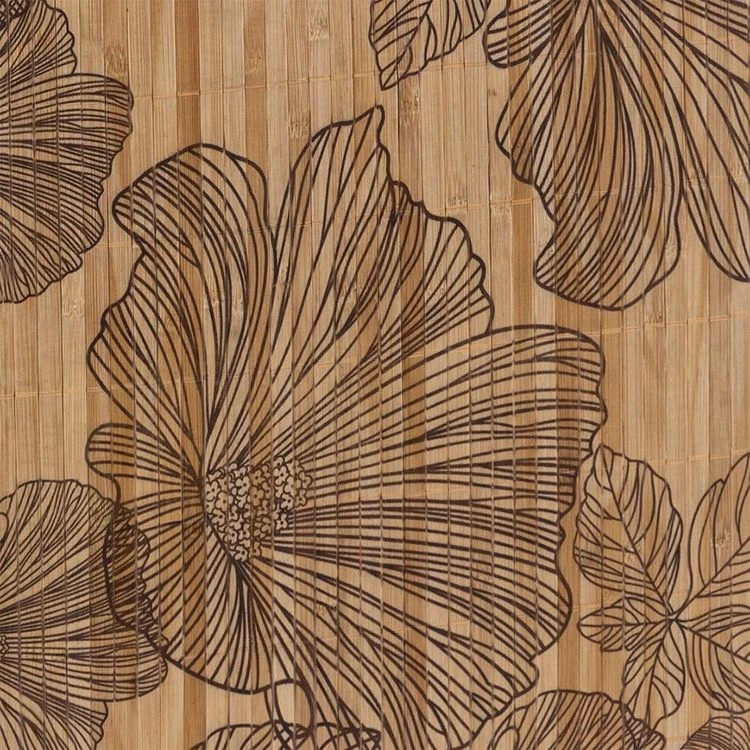 ATMOSPHERA Panier à Linge Bambou Blackflora 3 ATMOSPHERA Panier à Linge Bambou Blackflora – Image 3