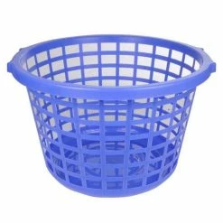 Paris Prix Corbeille à Linge Plastique 46cm Bleu Indigo