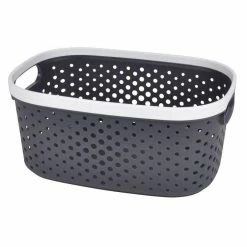 Paris Prix Panière à Linge Ajourée 3,5L Anthracite