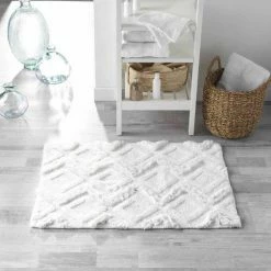 Paris Prix Tapis De Salle De Bain Ikatis 50x80cm Blanc 7 Paris Prix Tapis De Salle De Bain Ikatis 50x80cm Blanc -Paris Prix boutique B2CD 4529