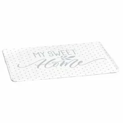 Paris Prix Tapis De Bain Microfibre Home Grey 45x75cm Blanc