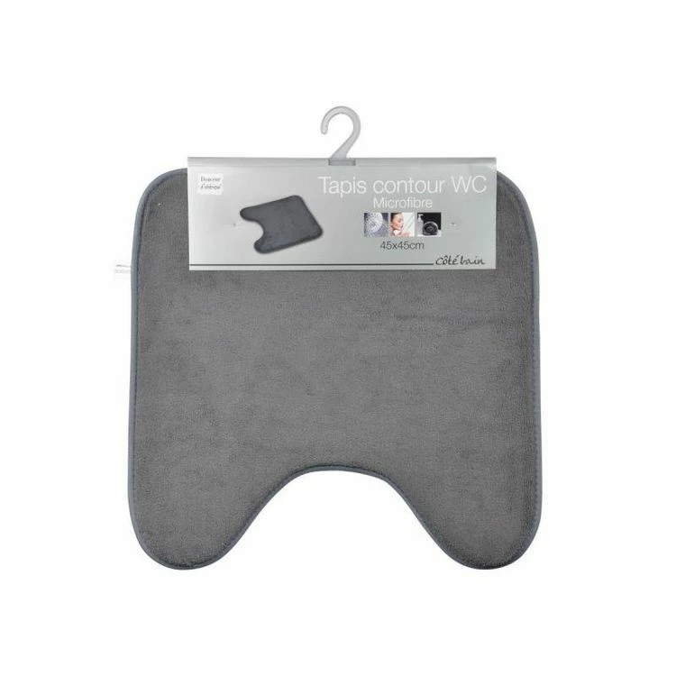 Paris Prix Tapis Contour WC Vitamine II 45x45cm Anthracite 2 Paris Prix Tapis Contour WC Vitamine II 45x45cm Anthracite – Image 2