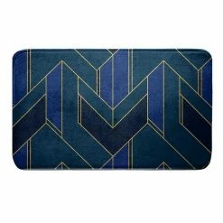 Paris Prix Tapis De Bain Imprimé Achille 45x75cm Vert & Bleu