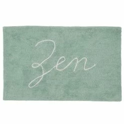 GUY LEVASSEUR Tapis De Bain En Coton Fantaisie Vert 50x80cm