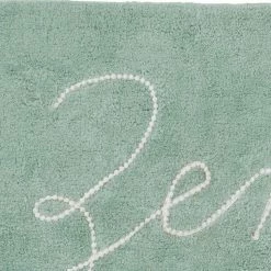 GUY LEVASSEUR Tapis De Bain En Coton Fantaisie Vert 50x80cm -Paris Prix boutique B2CD 4581