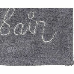 GUY LEVASSEUR Tapis De Bain En Coton Fantaisie Gris 50x80cm 6 GUY LEVASSEUR Tapis De Bain En Coton Fantaisie Gris 50x80cm -Paris Prix boutique B2CD 4587