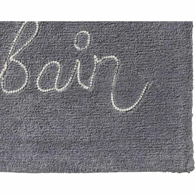 GUY LEVASSEUR Tapis De Bain En Coton Fantaisie Gris 50x80cm 3 GUY LEVASSEUR Tapis De Bain En Coton Fantaisie Gris 50x80cm – Image 3