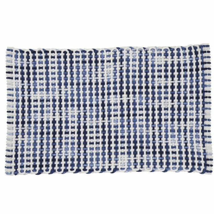 GUY LEVASSEUR Tapis De Bain En Polycoton Fantaisie Bleu 50x80cm 1 GUY LEVASSEUR Tapis De Bain En Polycoton Fantaisie Bleu 50x80cm