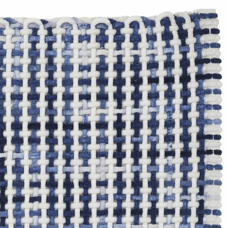 GUY LEVASSEUR Tapis De Bain En Polycoton Fantaisie Bleu 50x80cm 3 GUY LEVASSEUR Tapis De Bain En Polycoton Fantaisie Bleu 50x80cm – Image 3