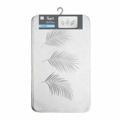 Paris Prix Tapis De Bain Imprimé Orbella 45x75cm Blanc & Argent 5 Paris Prix Tapis De Bain Imprimé Orbella 45x75cm Blanc & Argent -Paris Prix boutique B2CD 4625