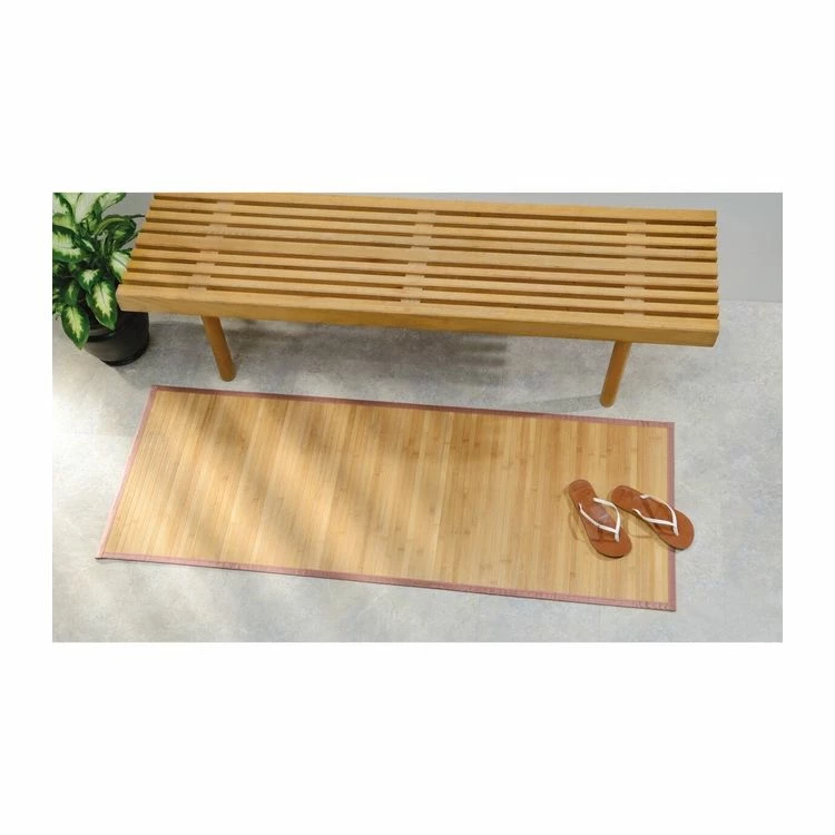 INTERDESIGN Tapis De Bain En Bambou Brun Clair 53 X 152 Cm 2 INTERDESIGN Tapis De Bain En Bambou Brun Clair 53 X 152 Cm – Image 2