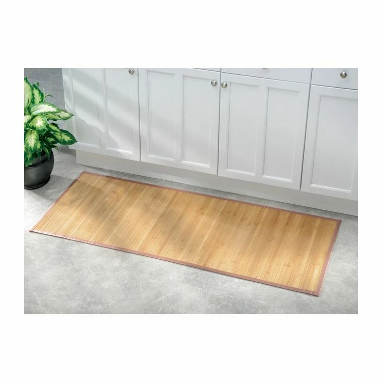 INTERDESIGN Tapis De Bain En Bambou Brun Clair 53 X 152 Cm 3 INTERDESIGN Tapis De Bain En Bambou Brun Clair 53 X 152 Cm – Image 3