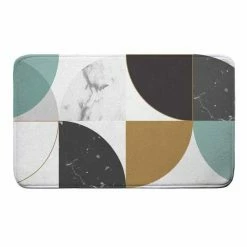 Paris Prix Tapis De Salle De Bain Geomarbre 45x75cm Bleu