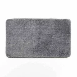 Paris Prix Tapis De Bain Microfibre Métallisé 45x75cm Gris