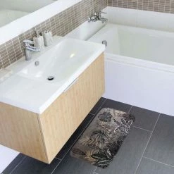 Paris Prix Tapis De Bain Imprimé Tikal 45x75cm Gris 5 Paris Prix Tapis De Bain Imprimé Tikal 45x75cm Gris -Paris Prix boutique B2CD 4691