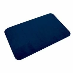 Paris Prix Tapis De Bain Microfibre Vitamine II 45x75cm Bleu Indigo