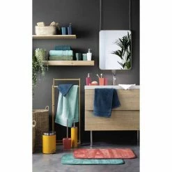 Paris Prix Tapis De Bain Microfibre Vitamine II 45x75cm Bleu Indigo -Paris Prix boutique B2CD 4699