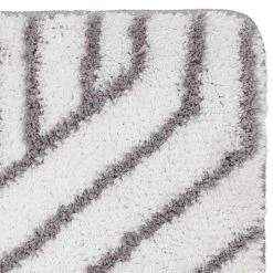 GUY LEVASSEUR Tapis De Bain En Polyester Fantaisie Blanc 50x80cm 6 GUY LEVASSEUR Tapis De Bain En Polyester Fantaisie Blanc 50x80cm -Paris Prix boutique B2CD 4706