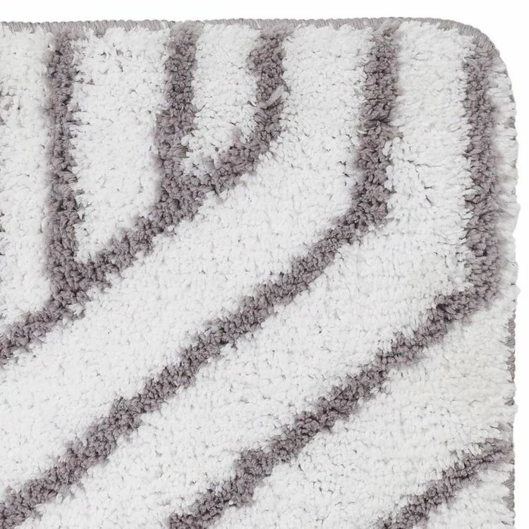GUY LEVASSEUR Tapis De Bain En Polyester Fantaisie Blanc 50x80cm 3 GUY LEVASSEUR Tapis De Bain En Polyester Fantaisie Blanc 50x80cm – Image 3