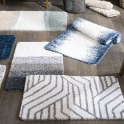 GUY LEVASSEUR Tapis De Bain En Polyester Fantaisie Blanc 50x80cm 7 GUY LEVASSEUR Tapis De Bain En Polyester Fantaisie Blanc 50x80cm -Paris Prix boutique B2CD 4707