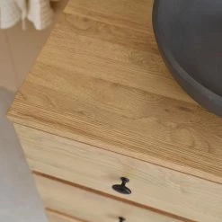 BOIS DESSUS BOIS DESSOUS Meuble De Salle De Bain En Chêne 9 Tiroirs 140 -Paris Prix boutique B2CD 472