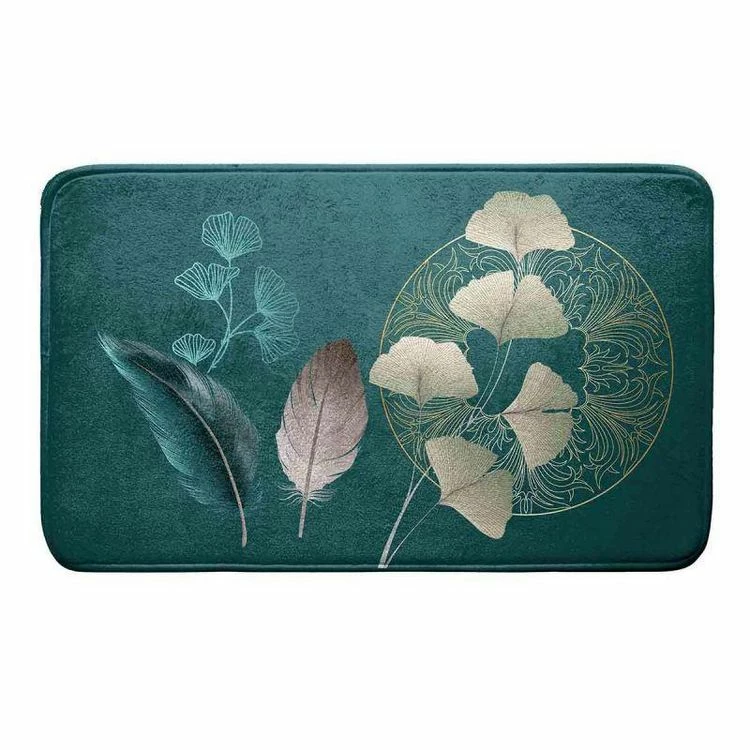 Paris Prix Tapis De Bain Microfibre Ginkoblue 45x75cm Vert 1 Paris Prix Tapis De Bain Microfibre Ginkoblue 45x75cm Vert