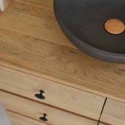 BOIS DESSUS BOIS DESSOUS Meuble De Salle De Bain En Chêne 9 Tiroirs 140 -Paris Prix boutique B2CD 473