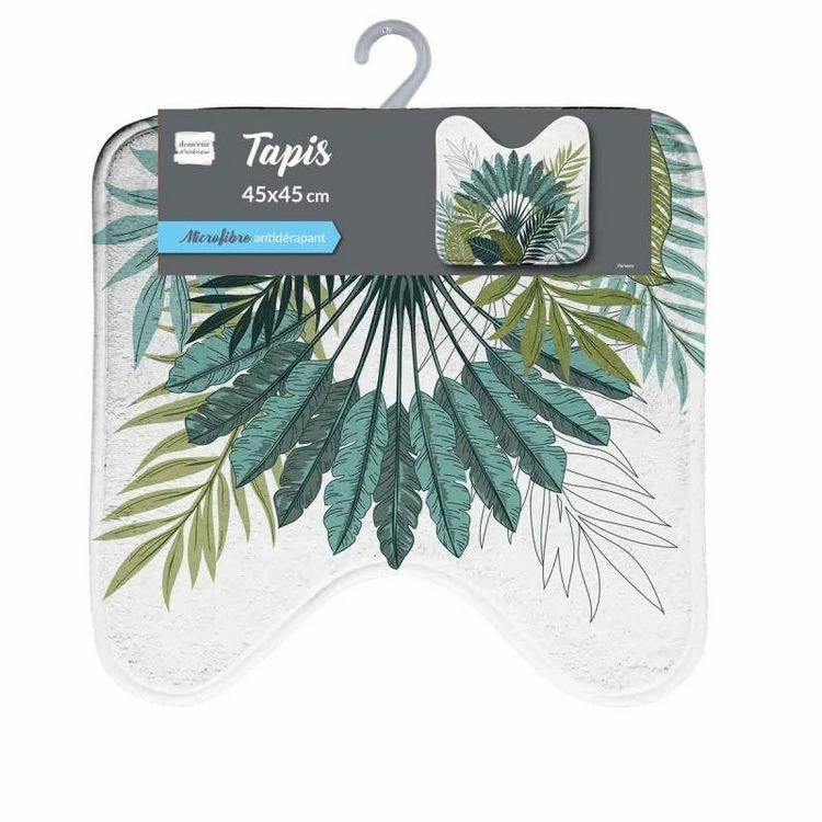 Paris Prix Tapis WC Imprimé Panazio 45x45cm Vert 2 Paris Prix Tapis WC Imprimé Panazio 45x45cm Vert – Image 2