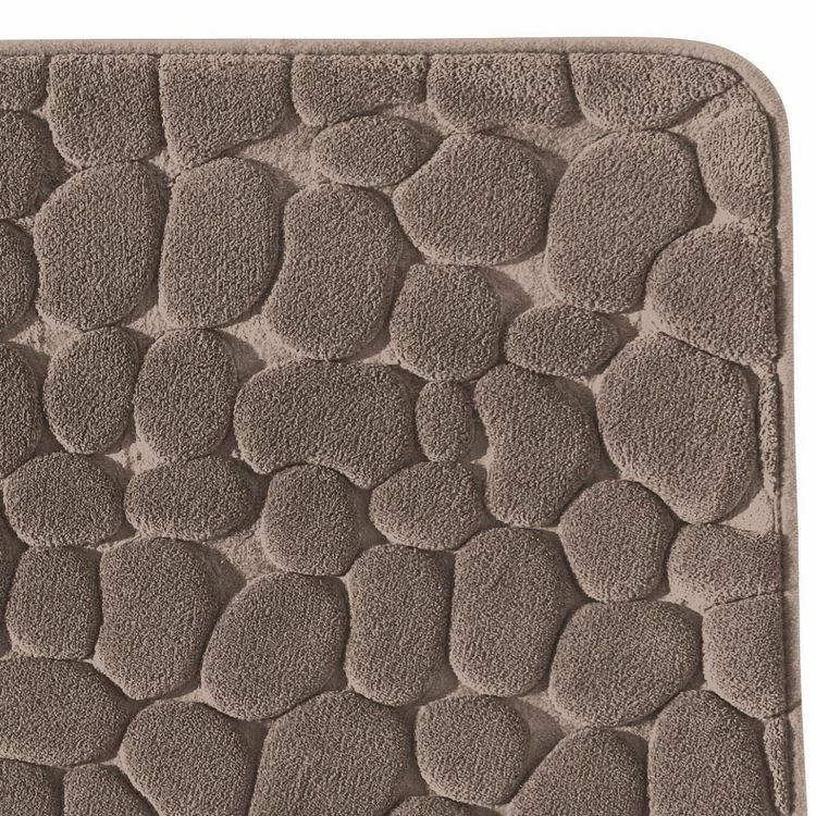 GUY LEVASSEUR Tapis De Bain Mousse à Mémoire De Forme Taupe 60x100cm 3 GUY LEVASSEUR Tapis De Bain Mousse à Mémoire De Forme Taupe 60x100cm – Image 3