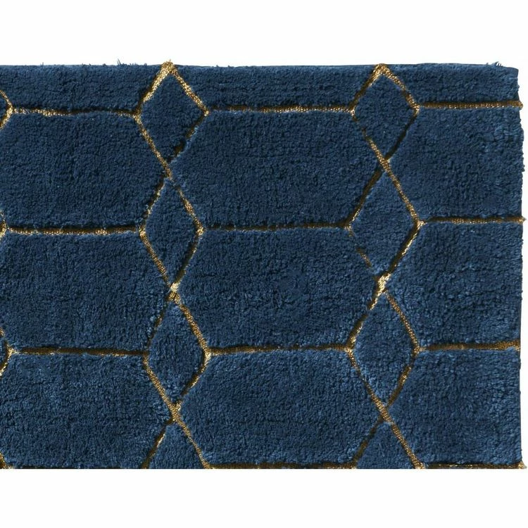 GUY LEVASSEUR Tapis De Bain En Coton Fantaisie Bleu 50x80cm 3 GUY LEVASSEUR Tapis De Bain En Coton Fantaisie Bleu 50x80cm – Image 3