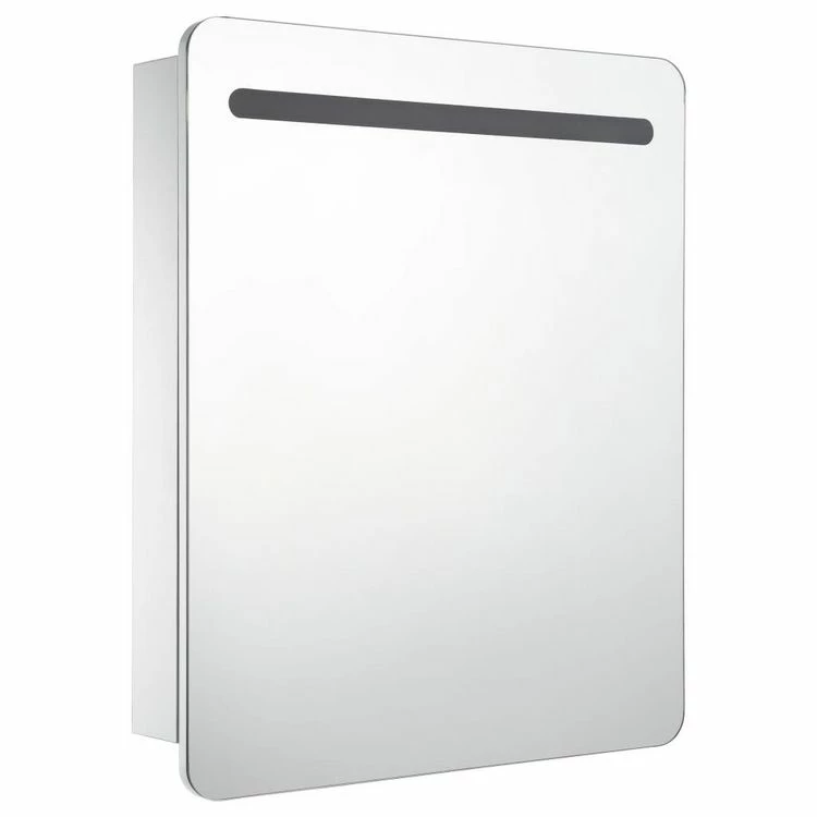 VIDAXL Armoire De Salle De Bain A Miroir LED 68x9x80 Cm 3 VIDAXL Armoire De Salle De Bain A Miroir LED 68x9x80 Cm – Image 3