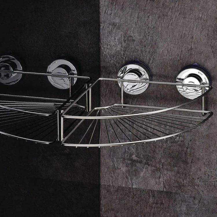 RIDDER RIDDER Etagere De D'angle Douche 24,9x24,9x9,4 Cm Chrome 12020000 2 RIDDER RIDDER Etagere De D'angle Douche 24,9x24,9x9,4 Cm Chrome 12020000 – Image 2