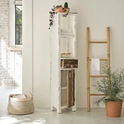 BOIS DESSUS BOIS DESSOUS Colonne De Salle De Bain En Pin Recyclé Massif -Paris Prix boutique B2CD 519