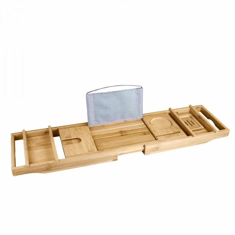 VIVEZEN Plateau De Baignoire Extensible Et Modulable En Bambou 1 VIVEZEN Plateau De Baignoire Extensible Et Modulable En Bambou