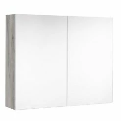 ALLIBERT Armoire De Toilette LOOK - L. 80 X H. 65 Cm - Chêne Vintage