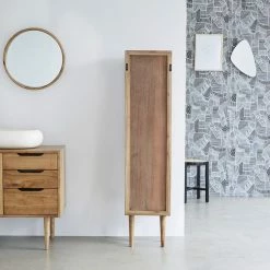 BOIS DESSUS BOIS DESSOUS Colonne De Salle De Bain En Mindi Massif Et Cannage 10 BOIS DESSUS BOIS DESSOUS Colonne De Salle De Bain En Mindi Massif Et Cannage -Paris Prix boutique B2CD 695