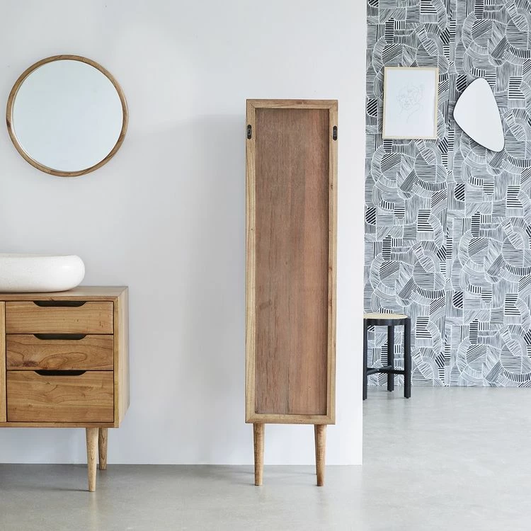 BOIS DESSUS BOIS DESSOUS Colonne De Salle De Bain En Mindi Massif Et Cannage 5 BOIS DESSUS BOIS DESSOUS Colonne De Salle De Bain En Mindi Massif Et Cannage – Image 5