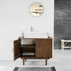 BOIS DESSUS BOIS DESSOUS Meuble Sous Vasque En Mindi Massif 90 Cm 6 BOIS DESSUS BOIS DESSOUS Meuble Sous Vasque En Mindi Massif 90 Cm -Paris Prix boutique B2CD 7