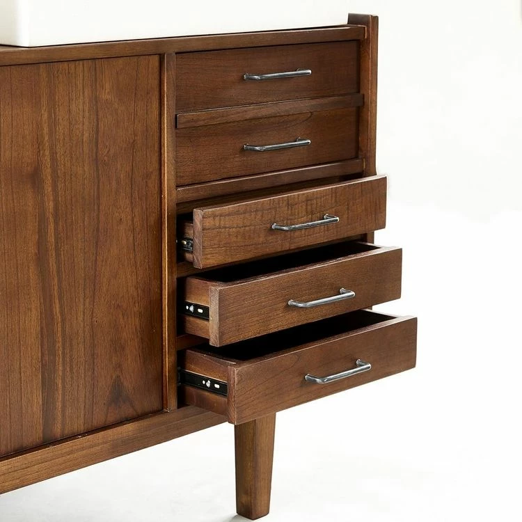 BOIS DESSUS BOIS DESSOUS Meuble Double Vasque En Mindi Massif 135 Cm 5 BOIS DESSUS BOIS DESSOUS Meuble Double Vasque En Mindi Massif 135 Cm – Image 5