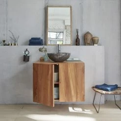 BOIS DESSUS BOIS DESSOUS Meuble Sous Vasque En Teck Massif 80 Cm 6 BOIS DESSUS BOIS DESSOUS Meuble Sous Vasque En Teck Massif 80 Cm -Paris Prix boutique B2CD 77